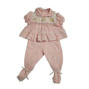 Vintage Cradle Togs Baby Outfit 2 pc